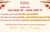 THÔNG BÁO LỊCH NGHỈ TẾT - XUÂN CANH TÝ