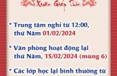 LỊCH NGHỈ TẾT ÂM LỊCH 2024