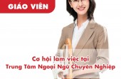 TUYỂN DỤNG GIÁO VIÊN TIẾNG ANH THÁNG 6